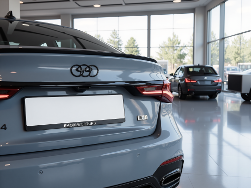 汽车车身外饰件,流线型设计,金属漆面光泽,白色背景专业拍摄